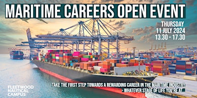 Imagem principal do evento Maritime Careers Open Event