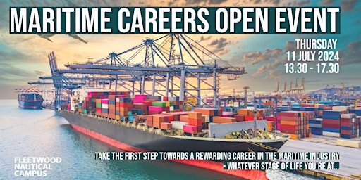 Imagem principal do evento Maritime Careers Open Event