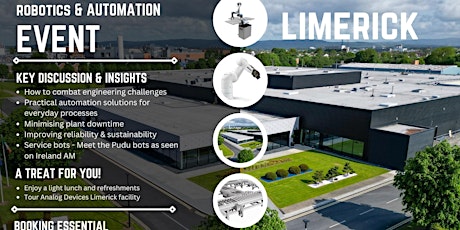 LIMERICK: Reliance Automation Robotics Technology Roadshow primary image