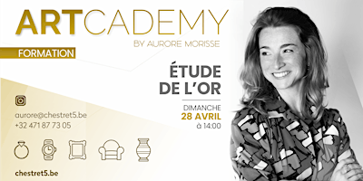 Immagine principale di Formation ART'CADEMY by Aurore MORISSE : L'ÉTUDE DE L'OR 