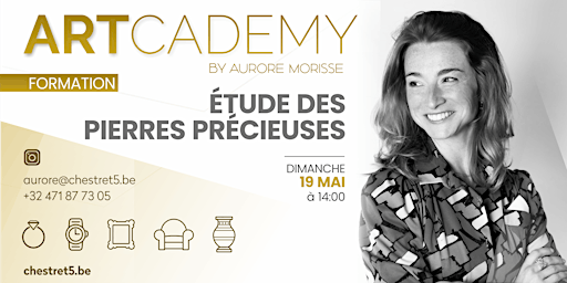 Imagen principal de Formation ART'CADEMY by Aurore MORISSE : L'ÉTUDE DES PIERRES PRÉCIEUSES