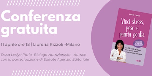 Immagine principale di Vinci Stress Peso e Pancia Gonfia book tour 