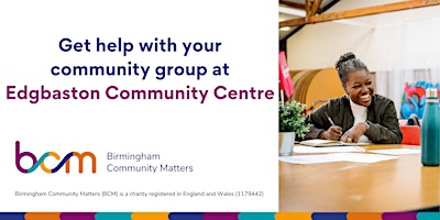 Hauptbild für Get help with your community group at Edgbaston Community Centre