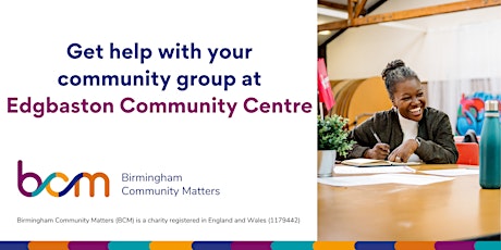 Get help with your community group at Edgbaston Community Centre