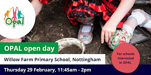 NEW interest schools: OPAL school visit - Willow Farm Primary, Nottingham primary image