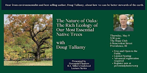 Imagem principal do evento The Nature of Oaks: The Rich Ecology of our Most Essential Native Trees