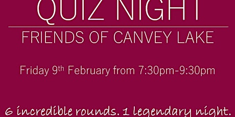 Friends of Canvey Lake Quiz primary image