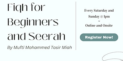 Fiqh For Beginners And Seerah