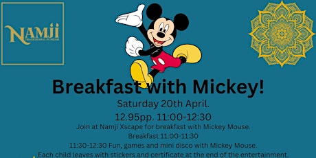 Breakfast with Mickey Mouse!