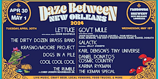 Immagine principale di Daze Between New Orleans 2024 -- TWO DAY TICKETS 