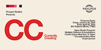 CC: Currently Creating - An Open Studio Program for Creators primary image