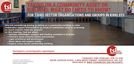 Taking on a Community Asset or Building: What do I need to know? primary image