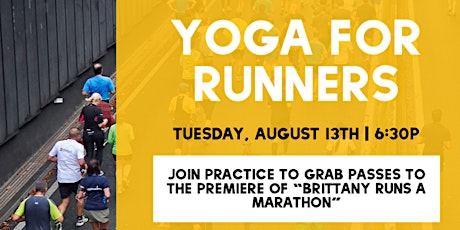 Yoga for Runners: A pop-up stretch class w/Yellow Mat Wellness primary image