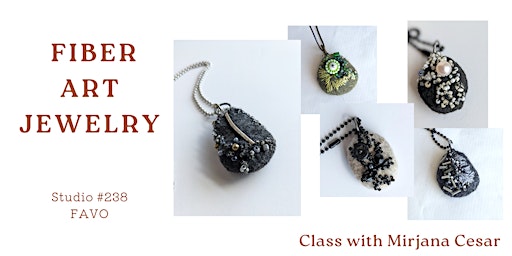 Image principale de Felt fiber art jewelry class