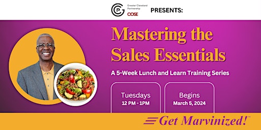 Primaire afbeelding van Mastering the Sales Essentials Training Series, Presented by COSE