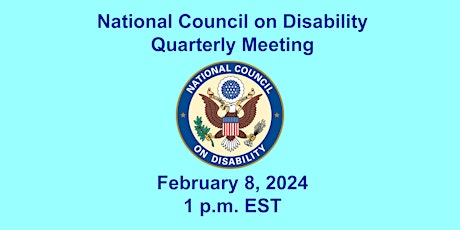 Imagem principal do evento NCD Quarterly Meeting Feb. 8, 2024