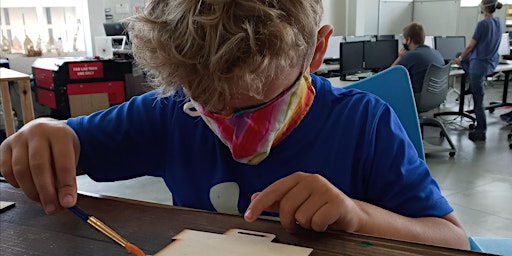 Summer Fab Lab JUNIOR MAKERS kids, laser, 3D printing, sewing vinyl cutting primary image