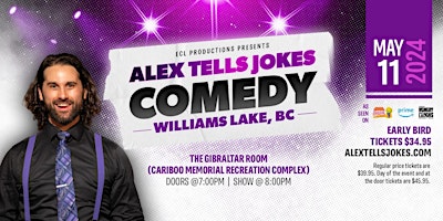 ECL Productions Presents Alex Mackenzie Live! in Williams Lake primary image