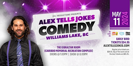 Imagen principal de ECL Productions Presents Alex Mackenzie Live! in Williams Lake