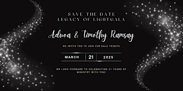 Legacy of Light: A Gala Tribute to 21 Years in Ministry