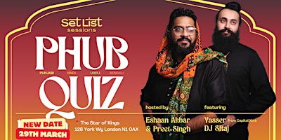 Imagem principal de PHUB Quiz - (The Punjabi, Hindi, Urdu, and Bengali) Quiz and After Party