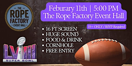 Rope Factory Super Bowl Party primary image