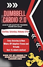 AFL presents...Dumbbell Dance (Cardio) Fit and HIIT 2.0! $0 primary image