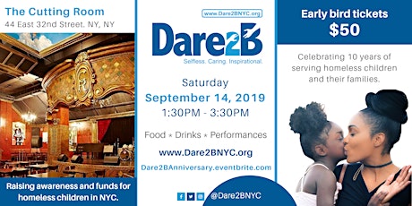 Dare2B Blue Party Fundraiser - Benefitting Homeless Kids in NYC primary image