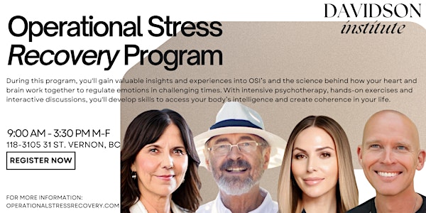 Couples 1-week Operational/Occupational Stress Recovery Program