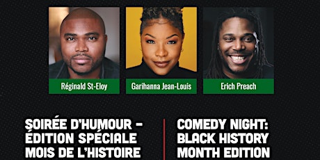 Image principale de Spectacle de Comédie  spéciale MHN// Comedy show special BHM