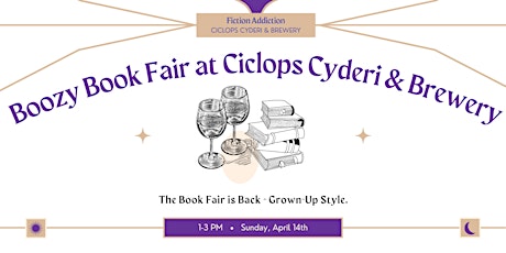 Boozy Book Fair at Ciclops Cyderi & Brewery