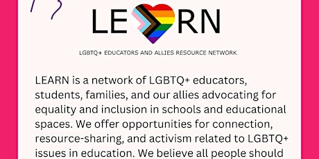 4th Monday LGBTQ+ Educator's Network