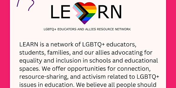 4th Monday LGBTQ+ Educator's Network