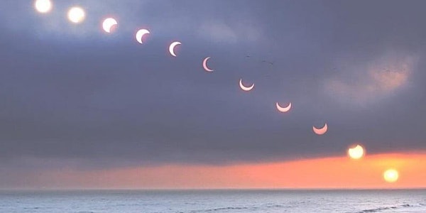 Sunset New Moon in Aries + Solar Eclipse
