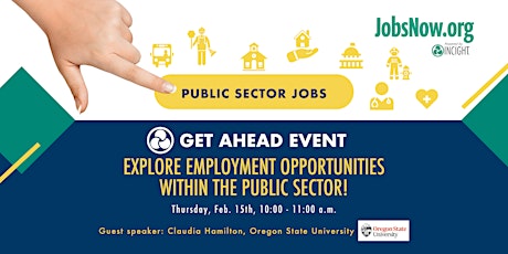 Primaire afbeelding van Get Ahead Event: Explore Employment Opportunities Within the Public Sector!