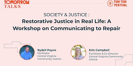 Tomorrow Talks | Restorative Justice in Real Life primary image