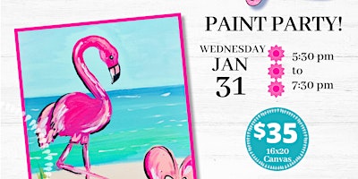 Fairhope Fab Flamingo Paint and Sip! primary image