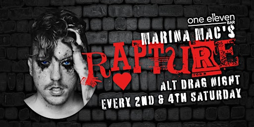 Imagem principal do evento VIP Tables for RAPTURE with Marina Mac