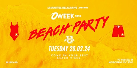 Imagen principal de O WEEK 2024 BEACH PARTY