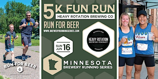 Primaire afbeelding van 5k Beer Run x Heavy Rotation Brewing Co | 2024 MN Brewery Running Series