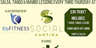 Primaire afbeelding van Salsa, Tango, & Mambo Lessons at Social Cantina in Carmel