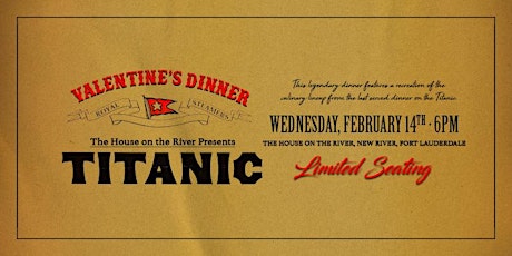 Imagen principal de Titanic Dinner -- Valentine's Edition