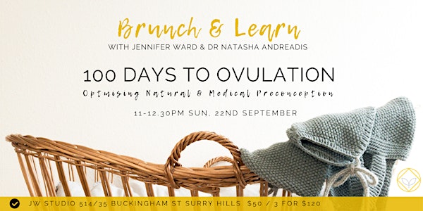 Brunch & Learn - 100 Days to Ovulation: Optimising Preconception 