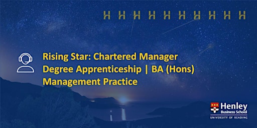 Imagem principal do evento L6 Rising Star Chartered Manager Degree Apprenticeships