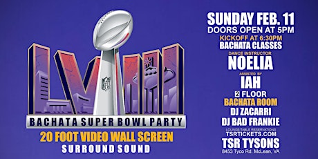 Image principale de BACHATA SUPER BOWL PARTY