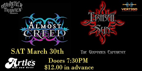 GODSMACK and CREED tributes One night of Rock at ARTIES