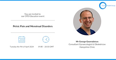 FREE CPD Session: Pelvic Pain and Menstrual Disorders primary image