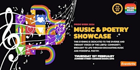 Imagem principal do evento TU Dublin SU: Pride Week Music & Poetry Showcase