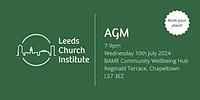 Imagem principal do evento Leeds Church Institute AGM 2024