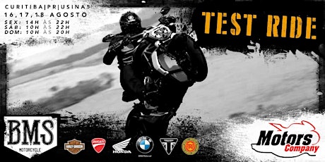 Imagem principal do evento TEST RIDE – BMS MOTORCYCLE 2019